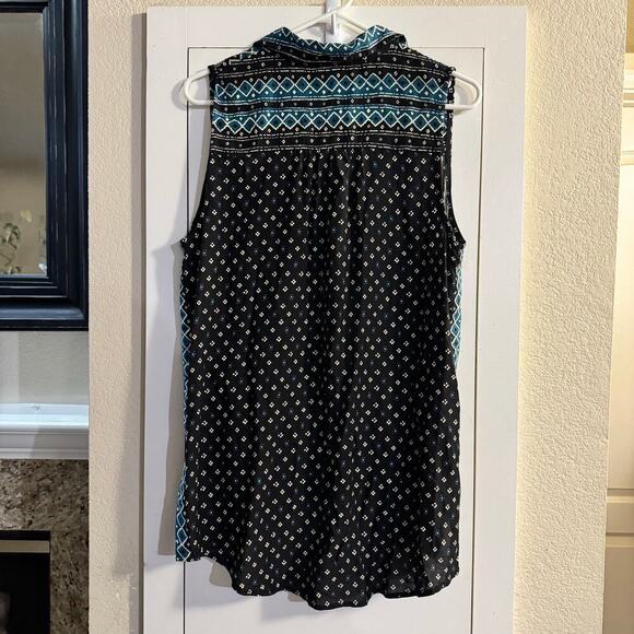 Anthropologie Akemi + Kin Ira Top and Anthro Aztec Geometric Pant Set Medium - Picture 6 of 13